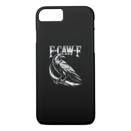 F-Caw-F Crow Womens Trendy Casual Case-Mate iPhoneケース (裏面)
