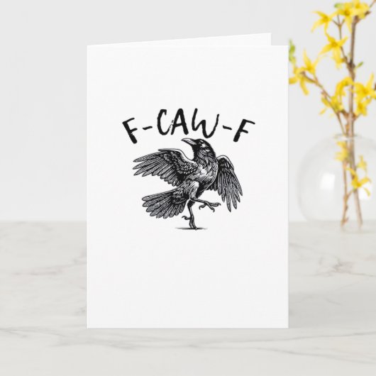 F Caw F Essential Classic Aesthetic カード (黄色い花)