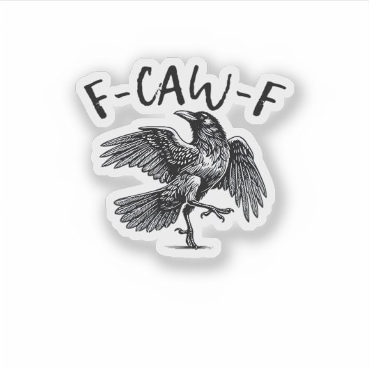 F Caw F Essential Classic Aesthetic シール (正面)