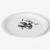 F Caw F Essential Classic Aesthetic ペーパープレート (アングル)