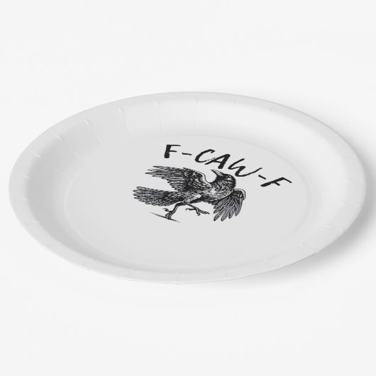 F Caw F Essential Classic Aesthetic ペーパープレート (アングル)