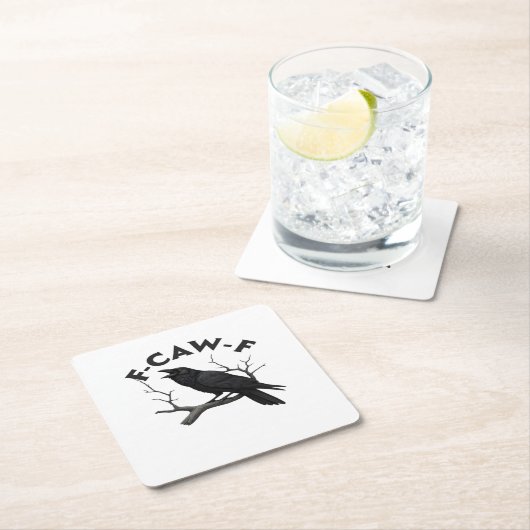 F Caw F Essential Creative Aesthetic スクエアペーパーコースター (インサイチュ)