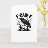 F Caw F Essential Minimal Clean Design カード (黄色い花)