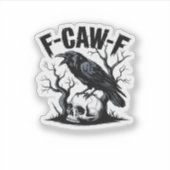 F Caw F Essential Minimal Clean Design シール (正面)