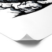 F Caw F Essential Minimal Clean Design ポスター (角)