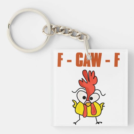F caw F funny キーホルダー (正面)