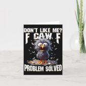 F Caw F Funny Angry Chicken Don't Like Me Problem  カード (正面)