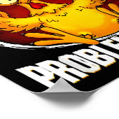 F-caw-f Funny Angry Chicken Dont Like Me Problem S ポスター (角)