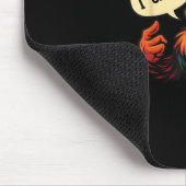 F Caw F Funny Angry Rooster Graphic Retro Style マウスパッド (コーナー)