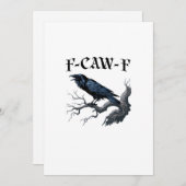 F-Caw-F Funny Bird Crow シーズンカード (正面/裏面)