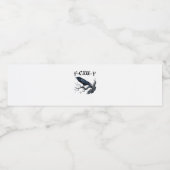 F-Caw-F Funny Bird Crow ペットボトルラベル (シングルラベル)