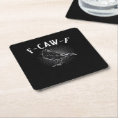 F-Caw-F Funny Casual スクエアペーパーコースター (アングル)