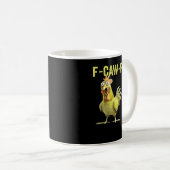 F-Caw-F Funny Chicken Classic Creative Casual コーヒーマグカップ (正面右)
