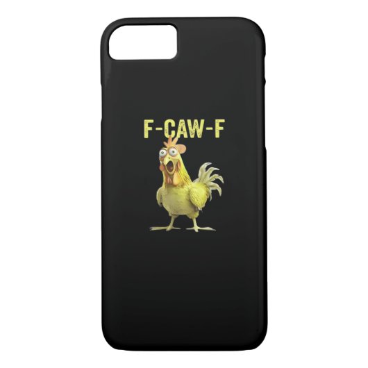F-Caw-F Funny Chicken Classic Creative Casual Case-Mate iPhoneケース (裏面)