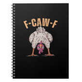 F Caw F Funny Chicken Classic Retro Cool Style ノートブック (正面)