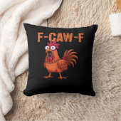 F Caw F Funny Chicken Classic Trendy Modern Style クッション (ブランケット)