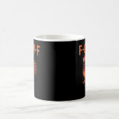 F Caw F Funny Chicken Classic Trendy Modern Style コーヒーマグカップ (中央)