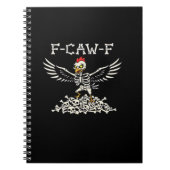 F Caw F Funny Chicken Halloween Cool Unique Style ノートブック (正面)
