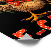 F-caw-f Funny Chicken Humor F-caw-f Quote Rooster ポスター (角)