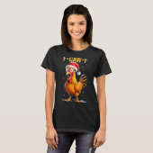 F-caw-f Funny Chicken Humor Meme Christmas Men Wom Tシャツ (正面フル)