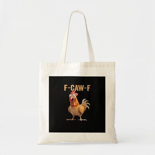 F Caw F Funny Chicken Humor Rooster Meme Classic トートバッグ (正面)