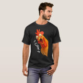 F-Caw-F Funny Chicken Meme Design Tシャツ (正面フル)