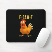 F Caw F Funny Chicken Meme Trendy Modern Style マウスパッド (マウス)