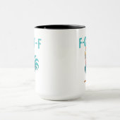 F-Caw-F Funny Chicken Mug, Chicken Humor, Rooster  マグカップ (中央)