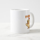 F-CAW-F Funny Chicken | Quote Rooster Meme T-shirt ジャンボコーヒーマグカップ (正面右)