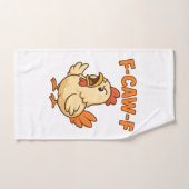 F-CAW-F Funny Chicken | Quote Rooster Meme T-shirt ハンドタオル (ハンドタオル)