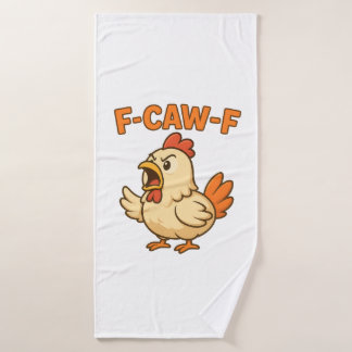 F-CAW-F Funny Chicken | Quote Rooster Meme T-shirt バスタオル