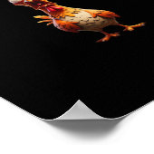 F-Caw-F Funny Chicken Saying Rooster Meme Sarcasti ポスター (角)