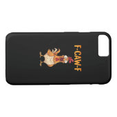 F-Caw-F Funny Chicken Saying Rooster Meme Sarcasti Case-Mate iPhoneケース (裏面(横))
