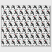 F-Caw-F Funny Christmas Black Crow Merry Xmas  ラッピングペーパー (フラット)