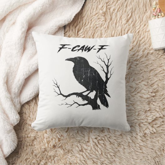 F-Caw-F Funny Crow クッション (ブランケット)