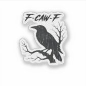 F-Caw-F Funny Crow シール (正面)
