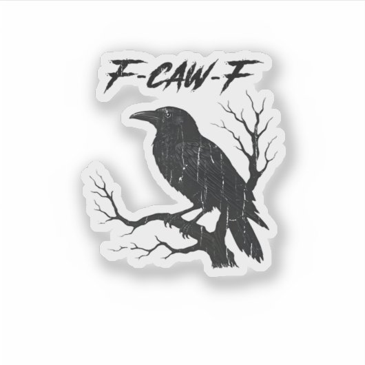 F-Caw-F Funny Crow シール (正面)