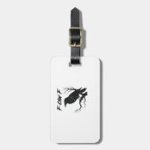 F-Caw-F Funny Crow ラゲッジタグ (正面縦)