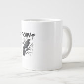 F-Caw-F Funny Crow Essential Cool Unique ジャンボコーヒーマグカップ (正面右)
