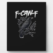 F-Caw-F Funny Crow Minimal Clean フォトプラーク (正面)