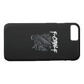 F-Caw-F Funny Crow Minimal Clean Case-Mate iPhoneケース (裏面(横))