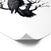 F Caw F Funny Crow Support Your Murder Graphic ポスター (角)