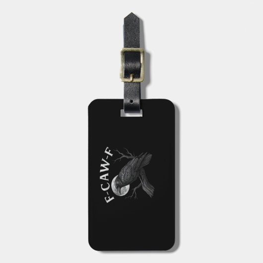 F-Caw-F Funny Quote ラゲッジタグ (正面縦)