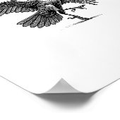 F-Caw-F Funny Raven Crow Spooky Season Creative Ca ポスター (角)