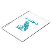 F-Caw-F Funny Raven Gothic Crow Retro Classic ノートブック (左側)