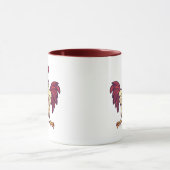 F-Caw-F Funny Rooster Flex Your Feathers Mug マグカップ (中央)