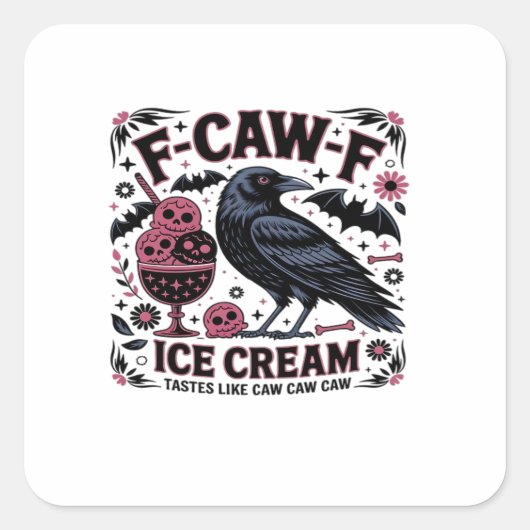 F Caw F Funny Trendy スクエアシール (正面)