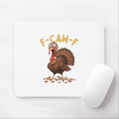 F-caw-f Funny Turkey Thanksgiving Humor Crow Meme  マウスパッド (マウス)