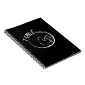 F-Caw-F Funny Wordplay Quote Retro Style ノートブック (右側)