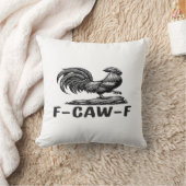 F-Caw-F Funny Wordplay Quote Sticker クッション (ブランケット)